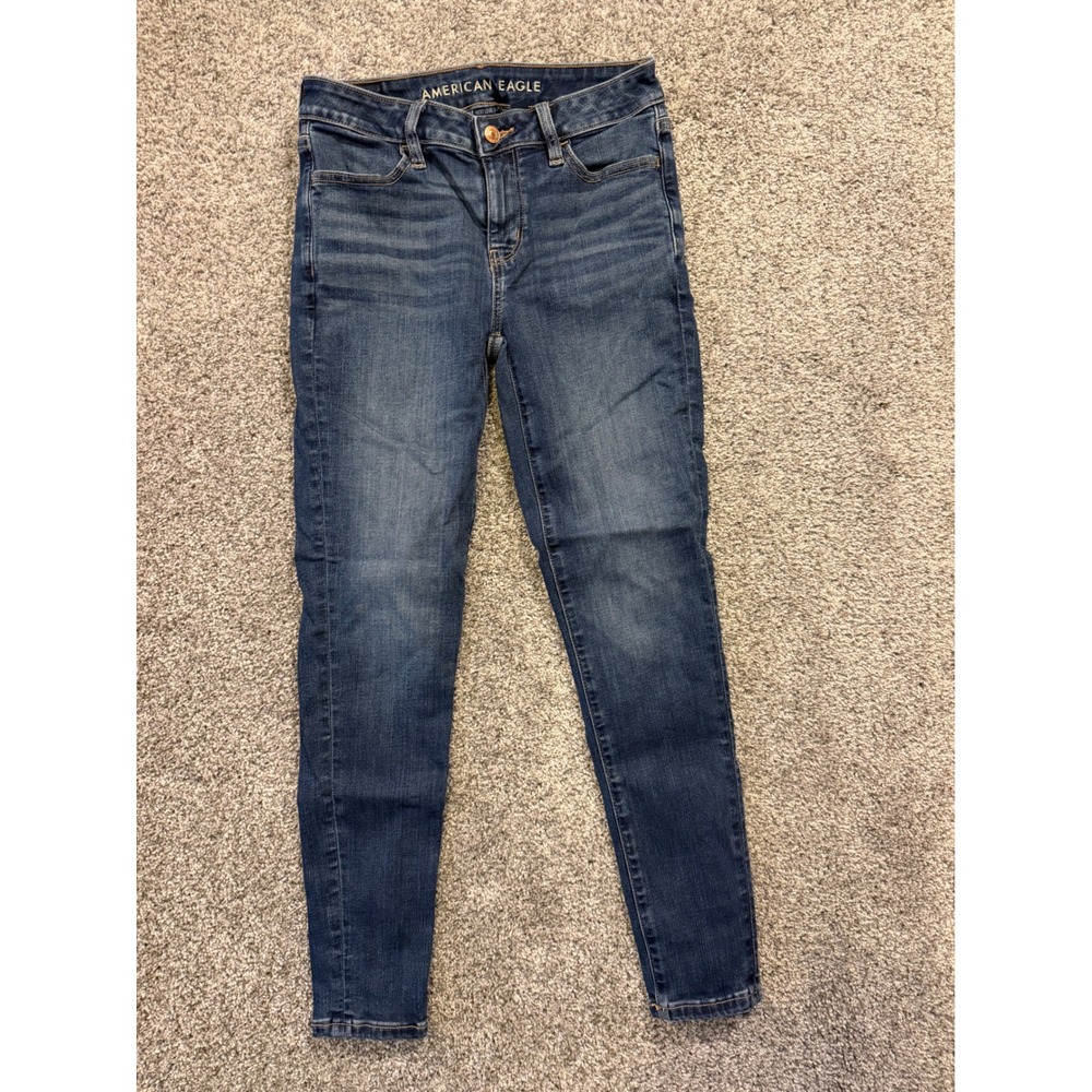 American Eagle Jeggings Womens 0 Short Blue Next Level‎ Stretch Real Good Skinny